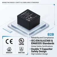 Module AC/DC Mornsun LD05-23B03R2 5W 3.3V1515mA 1*1 pouce DIP avec isolation 4000V pour carte de circuit de capteur de maison intelligente