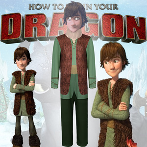Disfraz de Hiccup de Cómo Entrenar a tu Dragón de Manyusha, Chaleco para Niños, Traje de Cosplay de Película y Televisión, Verano 2024 - Product Image 1