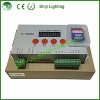 Pengontrol Kartu SD K-1000C 5-24V 4 Saluran 6A Arus Kontrol DMX Rumah Pintar 2000W Beban Maksimum 30m Lampu Kontrol Jarak Jauh Portabel