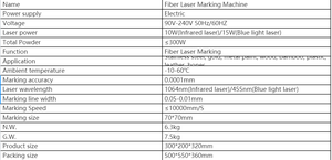 <span class=keywords><strong>MR</strong></span>.CARVE M4 5W/10W Macchina per Marcatura Laser a Fibra con Luce Rossa e Blu per Incisione su Metallo, Legno, Plastica, Uso Domestico - Product Image 2