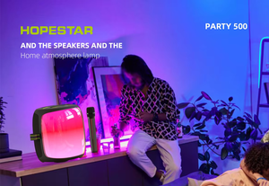 Enceinte portable HOPESTAR PARTY500, enceinte de fête 100W, <span class=keywords><strong>karaoké</strong></span> extérieur, étanche IPX6, LED RGB, stéréo TWS avec deux microphones - Product Image 4