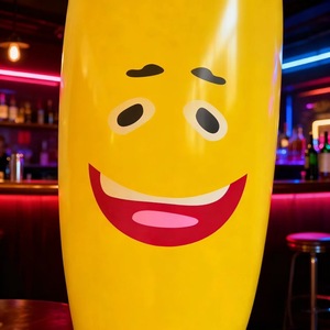 Banane gonflable jaune de 180 cm, accessoire de fête, décoration de festival - Product Image 4