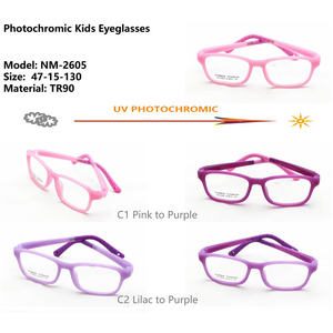 Cambiando de color al aire libre tr90 marco gafas de seguridad espectáculo marcos uv fotocromáticos gafas para niños - Product Image 3