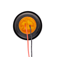 Feu de gabarit latéral rond de 2 pouces pour camion et remorque, ambre, LED scellé 24V