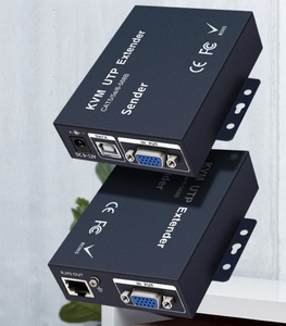 200m RX TX VGA UTP KVM <span class=keywords><strong>Extender</strong></span> người gửi và người nhận qua Ethernet RJ45 cho PC máy tính - Product Image 3