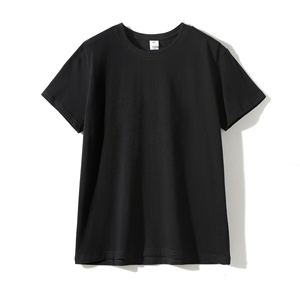 180g 26 Count algodón Color sólido cuello redondo hombres manga corta Camiseta al por mayor camisa en blanco - Product Image 2