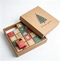 Calendrier de l'Avent en Carton de Luxe, Boîte en Carton pour Cosmétiques, Aliments, Cadeaux, Emballages Surprise