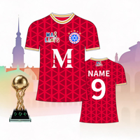 Deutscher Stil Herren Fußballtrikot Dritte Kollektion Modernes Fußballshirt Schnelltrocknend Atmungsaktiv Performance Match Kit 100%