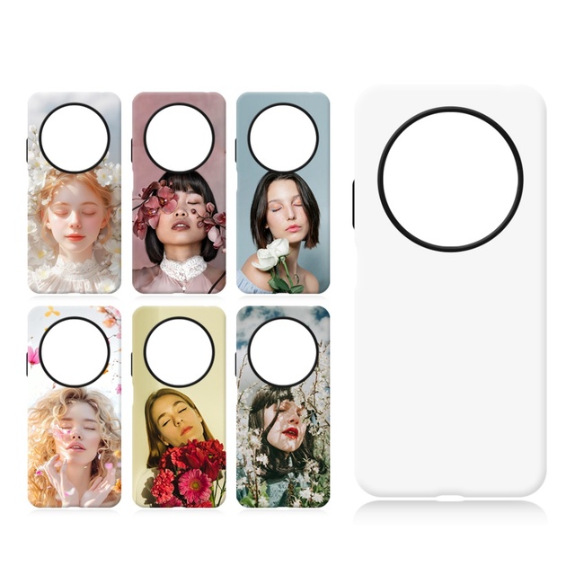 3D Sublimation TPU+PC Mobile Phone Case Blanks 2in1 DIY for Film Printing Shockproof Waterproof Stand Holder Supported Redmi 14C