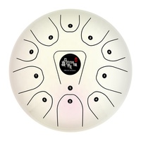 Mountain Rain 12" Pearl Hand Drum Steel Tongue Percussion Instrument Handmade G a B C D E F G a B C Notes