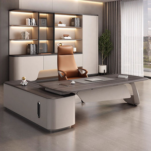 Escritorio Ejecutivo para Gerentes, Escritorio de Oficina Grande, Moderno, Minimalista, de Alta Gama, Hecho en China, de Madera Maciza - Product Image 1