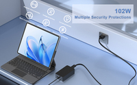 Chargeur de surface 102W compatible avec Microsoft Surface Book 1 2 3 Surface Laptop Surface Pro 3 4 5 6 7 8 9 Surface Laptop
