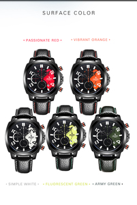 Montre à quartz pour homme <span class=keywords><strong>Yty</strong></span> SN015 avec cadran à aiguilles, fonction chronographe, résistance à l'eau 30M, style professionnel - Product Image 5