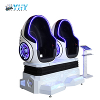 YHY Usine 2 Sièges avec Cinq Effets 3 Dof Thème Parc 3d 9d Gaming Vidéos Oeuf Chaise Vr cinéma