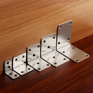 JINNATE Stainless Steel Angle Brackets L-Shaped Connectors For Furniture Hardware Partition Connection Durable Fixation - Product Image 2