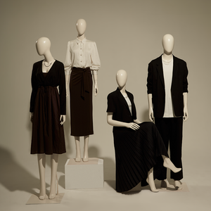 مانيكان رجالي كامل الجسم من الألياف الزجاجية، أنيق وواقعي، بمنحنيات ناعمة، متعدد الاستخدامات لعرض الملابس في النوافذ، مع رأس وقاعدة - Product Image 3