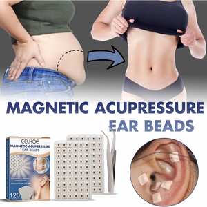 EELHOE all'ingrosso 120 pezzi agopuntura Vaccaria Ear Seeds usa e getta Ear Press semi magnetici digitopressione Ear Beads pellet semi - Product Image 4