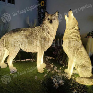 Escultura de Lobo con Iluminación IP65 para Parques y Jardines, Ideal para Luces Festivas y Exhibiciones Invernales al Aire Libre - Product Image 5