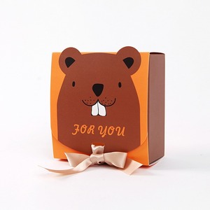Animal <b>Party</b> Favor <b>Boxes</b> with Ribbon Cute Cartoon Candy Gift <b>Boxes</b> for Kids Birthday - Product Image 3