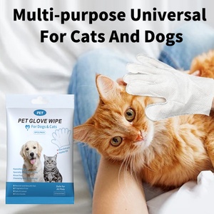 Guantes de limpieza suaves y delicados para mascotas, sin tejer, para baño sin agua y limpieza de traseros, 6 unidades - Product Image 2