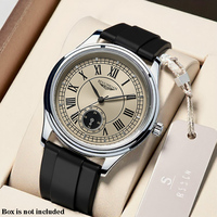 Montre à quartz pour homme, boîtier en alliage, bracelet de 20 mm, verre minéral, étanche 3 ATM, cadran à aiguilles de 40 mm, épaisseur de 9 mm, cadeau tendance