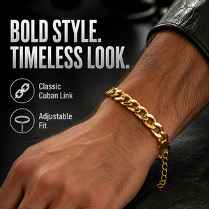 Bracelet tendance minimaliste pour homme, maillons Figaro et cubains, en acier inoxydable poli, couleur argent, avec extension réglable, style streetwear - Product Image 4