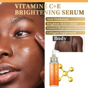 Ensemble de soins de la peau pour le visage et le corps à la vitamine C 100% en marque propre, hydratant, anti-âge, éclaircissant, autres produits de soins de la peau biologiques - Product Image 4