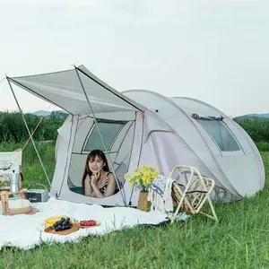 Taşınabilir kamp çadırı pop up kamp çadırları su geçirmez çadır 5-8 kişi için