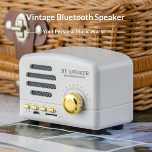 Retro Nostalgic <b>Mini</b> for 5.0 <b>Speaker</b> with Wireless Charging Plastic Material Cute Design for Mobile Phones BT01 - Product Image 3