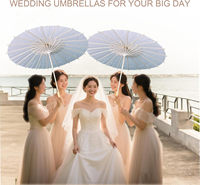 Parapluie en papier chinois pur pour enfants, à peindre soi-même, artisanat en bambou, décoration de mariage, cadeaux de fête, artisanat en soie, parasol en nylon