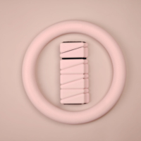 Kit d'accessoires de Pilates rose, équipement d'entraînement, ensemble de cercles et de triangles personnalisés pour haltères, poids de cheville, barre longue