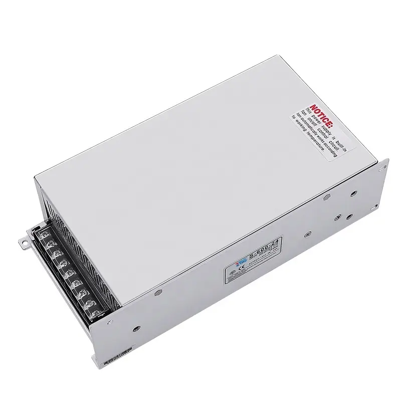 Meanwell S-600-12 600w 50A 12v 50amp single output Power Supply Switching for LED Display and cctv adapter 12vdc 50a