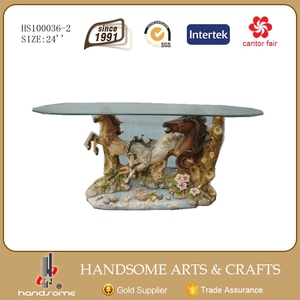 Mesa de animales de poliresina para decoración <span class=keywords><strong>del</strong></span> hogar, barra de café, mesa de caballo de resina - Product Image 2