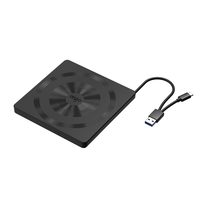 Drive DVD Eksternal USB 2.0 Kecepatan Tinggi 8X DVD 24X CD Burner Writer untuk Cadangan Data Pembakaran CD Musik Laptop PC Mac Windows 11