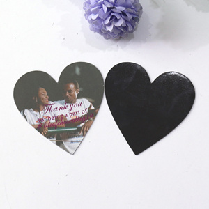Foto impresa corazón nevera imán decoración del hogar invitación de boda GUARDAR LA FECHA tarjetas conmemorativas tarjetas magnéticas - Product Image 4