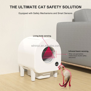 Arenero Inteligente Caja <span class=keywords><strong>de</strong></span> Arena Automática para Gato, Robot <span class=keywords><strong>El</strong></span>éctrico <span class=keywords><strong>de</strong></span> Limpieza Inteligente con Control por Aplicación, Wifi, <span class=keywords><strong>Teléfono</strong></span> - Product Image 5