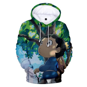 Sudadera con Capucha Personalizada al por Mayor Fitspi, Sudadera con Capucha Extra Grande con Estampado de <span class=keywords><strong>Anime</strong></span> en 3D, Sudadera Informal y Moderna - Product Image 1