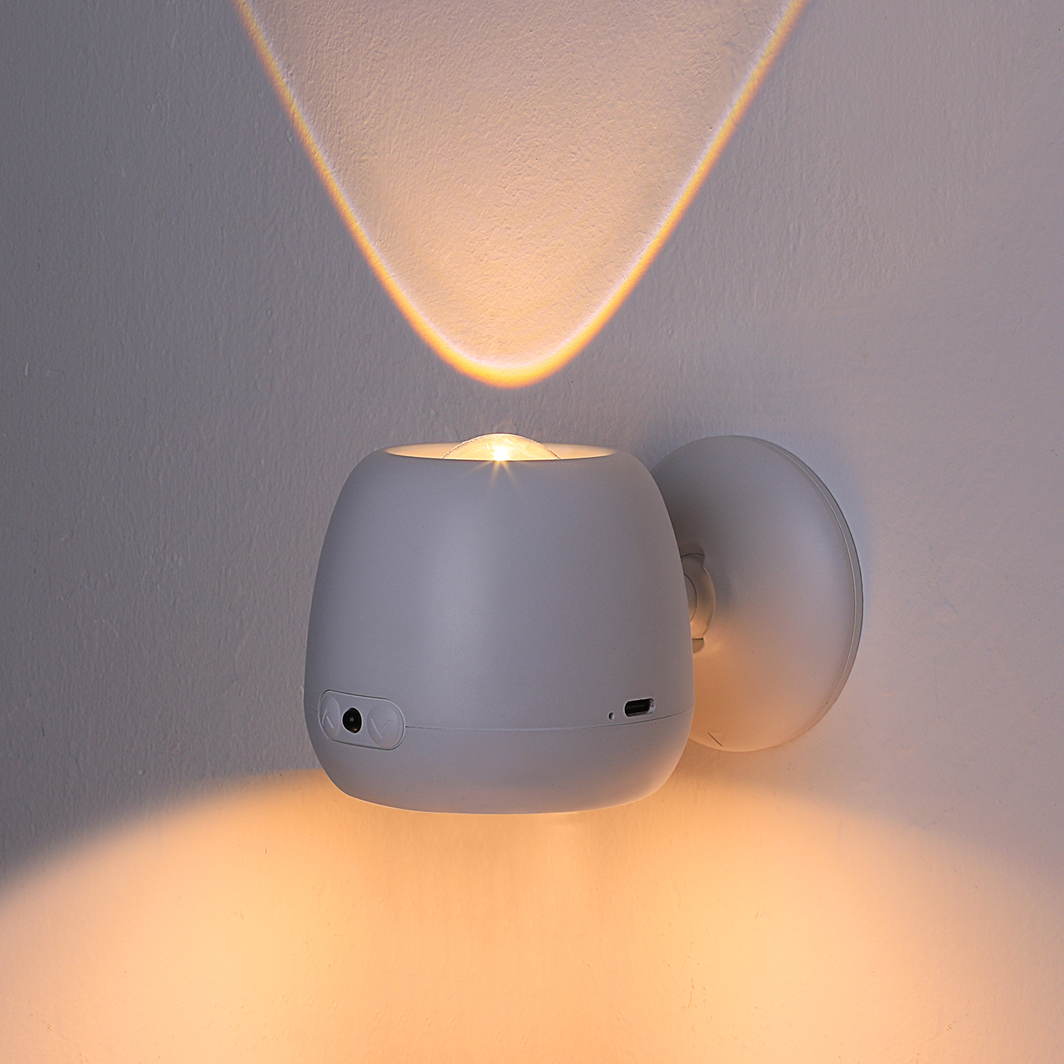 LED Wall Lamp USB Rechargeable Spot Light Floodlight Wireless Bedside Lamp Removable Head Rotatable Head