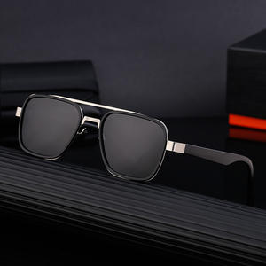 แว่นกันแดดโพลาไรซ์ทรงสี่เหลี่ยม My-8036 สำหรับผู้ชาย ป้องกันรังสียูวี 400 ป้องกันแสงสะท้อน เหมาะสำหรับขับรถกลางแจ้ง ป้องกันแสงแดด เลนส์ PC TAC สีดำ - Product Image 3