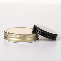 Couvre-bocaux en métal doré sur mesure de 70 mm et 86 mm, couvercles à vis pour bocaux en verre Mason, filetage continu CT