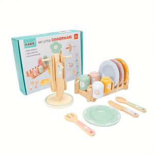 Ensembles de cuisine éducatifs, ustensiles, mini blocs de construction, petite vaisselle, jouets d'apprentissage préscolaire pour enfants, garçons et filles - Product Image 1