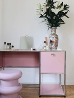 Meuble de chambre à coucher modulaire, unité combinée, armoire de présentation, table modulaire, bureau d'ordinateur en métal moderne réglable