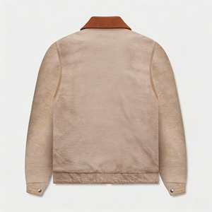 <span class=keywords><strong>Veste</strong></span> <span class=keywords><strong>de</strong></span> travail oversize en toile <span class=keywords><strong>de</strong></span> coton vintage avec fermeture éclair, imprimée en sérigraphie, style streetwear personnalisé, pour <span class=keywords><strong>homme</strong></span> - Product Image 2