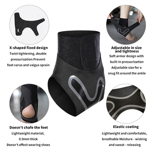 Protège-cheville ultra-fin perforé respirant avec logo personnalisé, <span class=keywords><strong>protection</strong></span> anti-entorse pour hommes et femmes, soutien <span class=keywords><strong>de</strong></span> la cheville pour le sport - Product Image 5