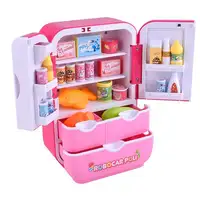Çocuk erken eğitim Mini buzdolabı oyuncak müzik mutfak oyun seti oyuncak oyuncak buzdolabı 9 yıl çocuklar için