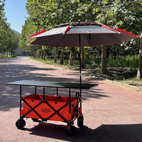 Carrito Plegable Multifuncional de Acero Inoxidable OEM Personalizado 2026, para Camping, Playa y Exteriores, con Capacidad de 200L para Todos