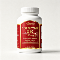 Complément Alimentaire OEM/ODM Marque Privée Coenzyme Q10 100mg Gélules Molles Énergie Cellulaire Antioxydant Soutien Cérébral
