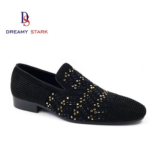 Spring New Handmade High Quality Fashion <b>Drilling</b> Design Genuine Leather Custom Logo Brand Original Men Slip-On Autumn Light - Product Image 1