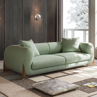 Luxuriöses Modernes Modulares Ecksofa, Weißes Sofa mit Massivholzbeinen für Wohnzimmermöbel zu Hause