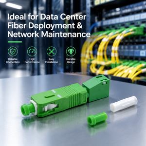 Adaptador/Convertidor de Fibra Óptica Híbrido de Grado Telecomunicaciones, Monomodo 9/125μm, SC/APC Macho a LC/APC Hembra, para Redes CATV y FTTH - Product Image 6
